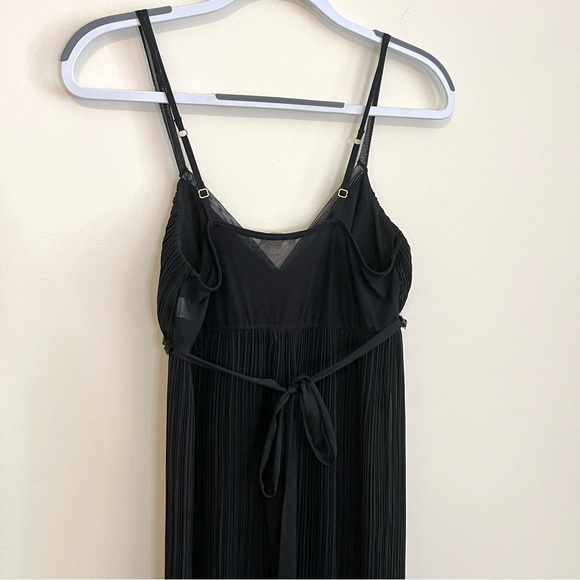 Flora Mesh Black Maxi Slip Dress - Picture 5 of 7